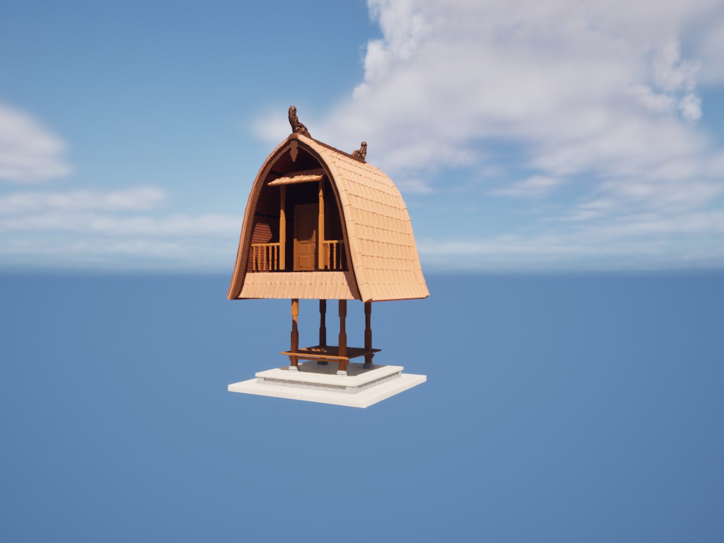 Balinese Rice Barn Architecture 3D - TurboSquid 2400515