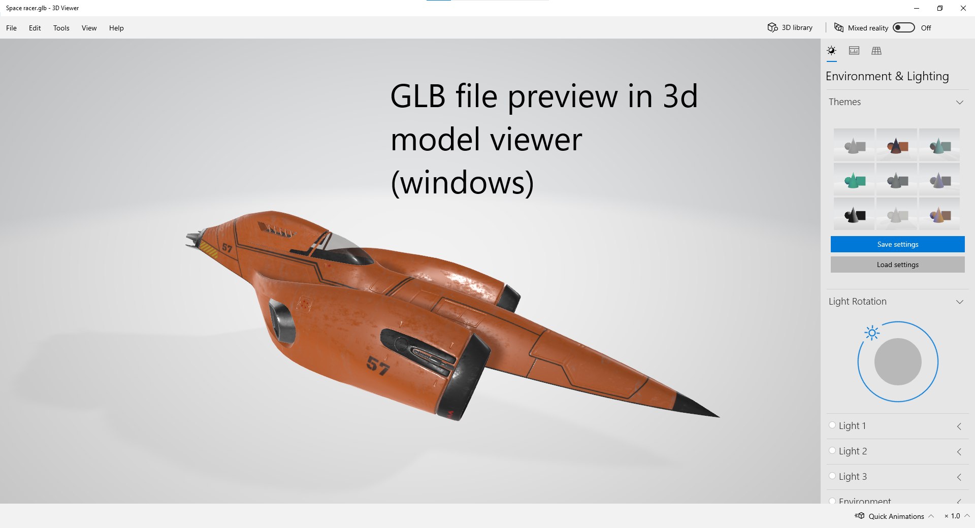 3D Futuristic Sci-fi Space Racer Jet - TurboSquid 1978987