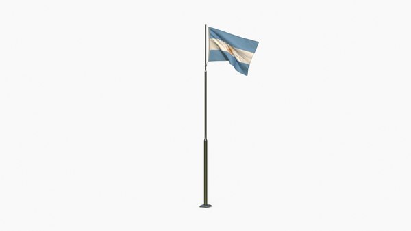3D Animated Argentina Flag model - TurboSquid 1795243