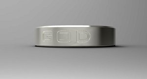 God Ring Silver 3D model