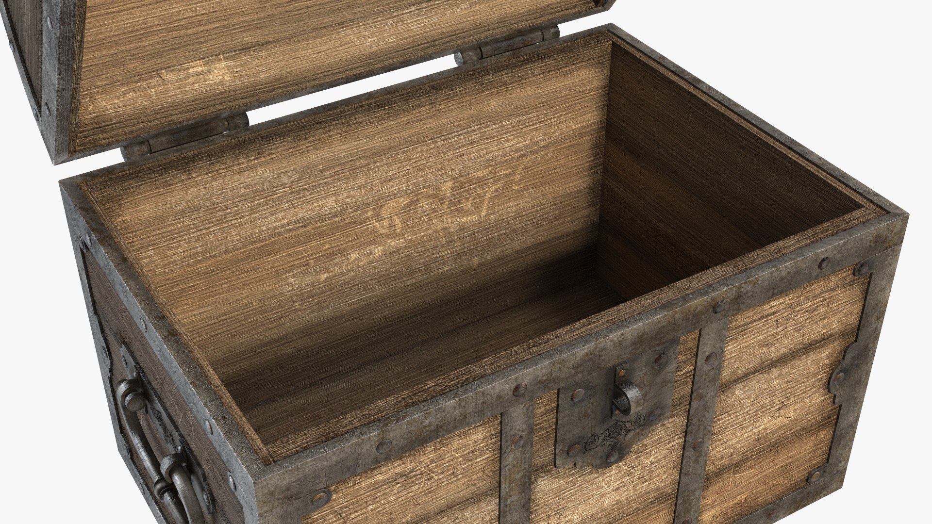 Antique Wooden Chest 3D Model - TurboSquid 2185964