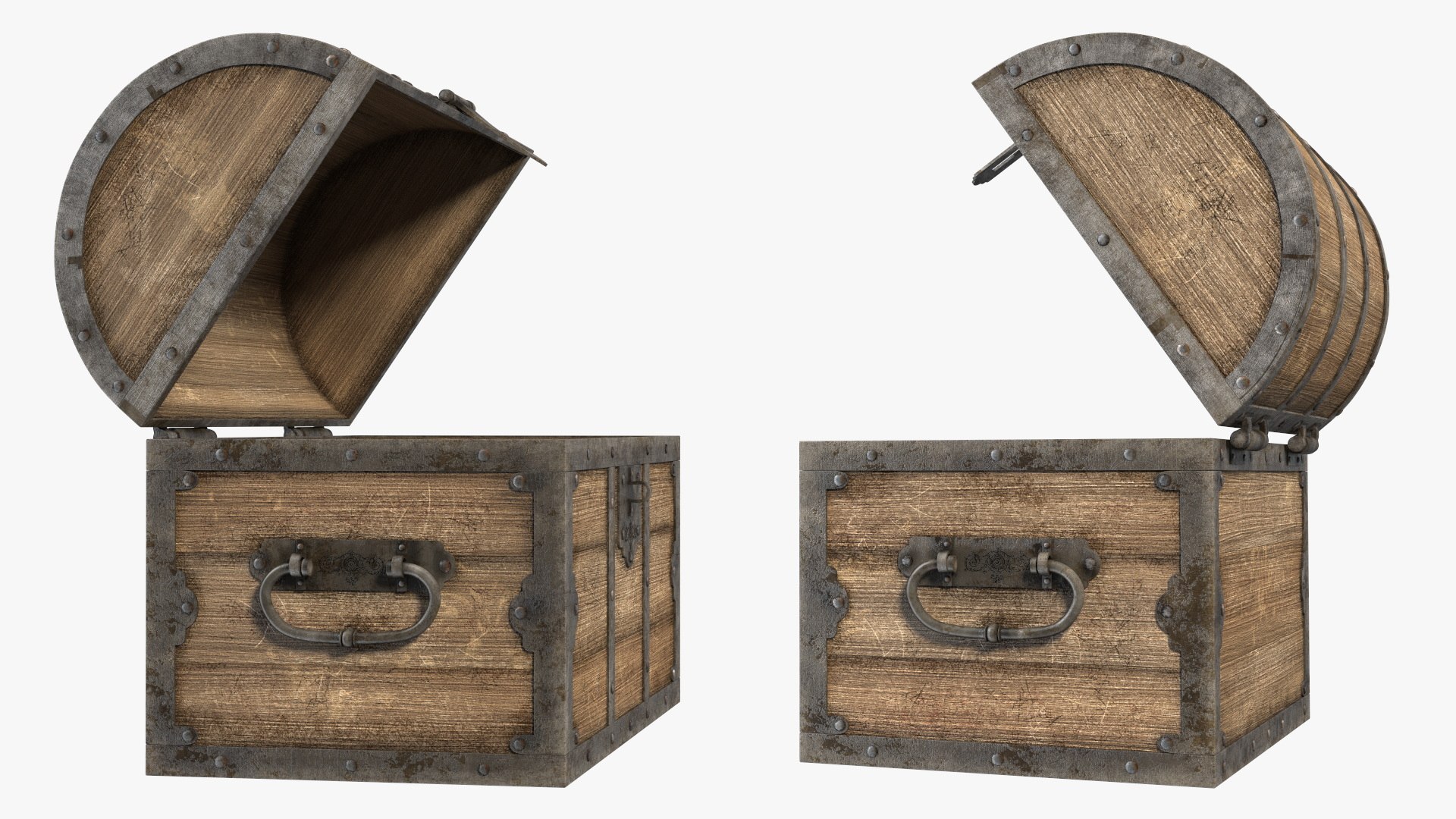 Antique Wooden Chest 3D Model - TurboSquid 2185964