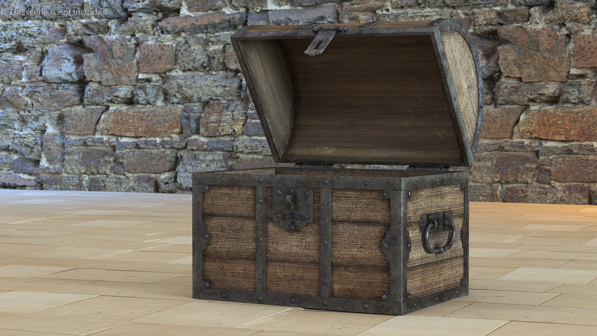 Antique Wooden Chest 3D Model - TurboSquid 2185964
