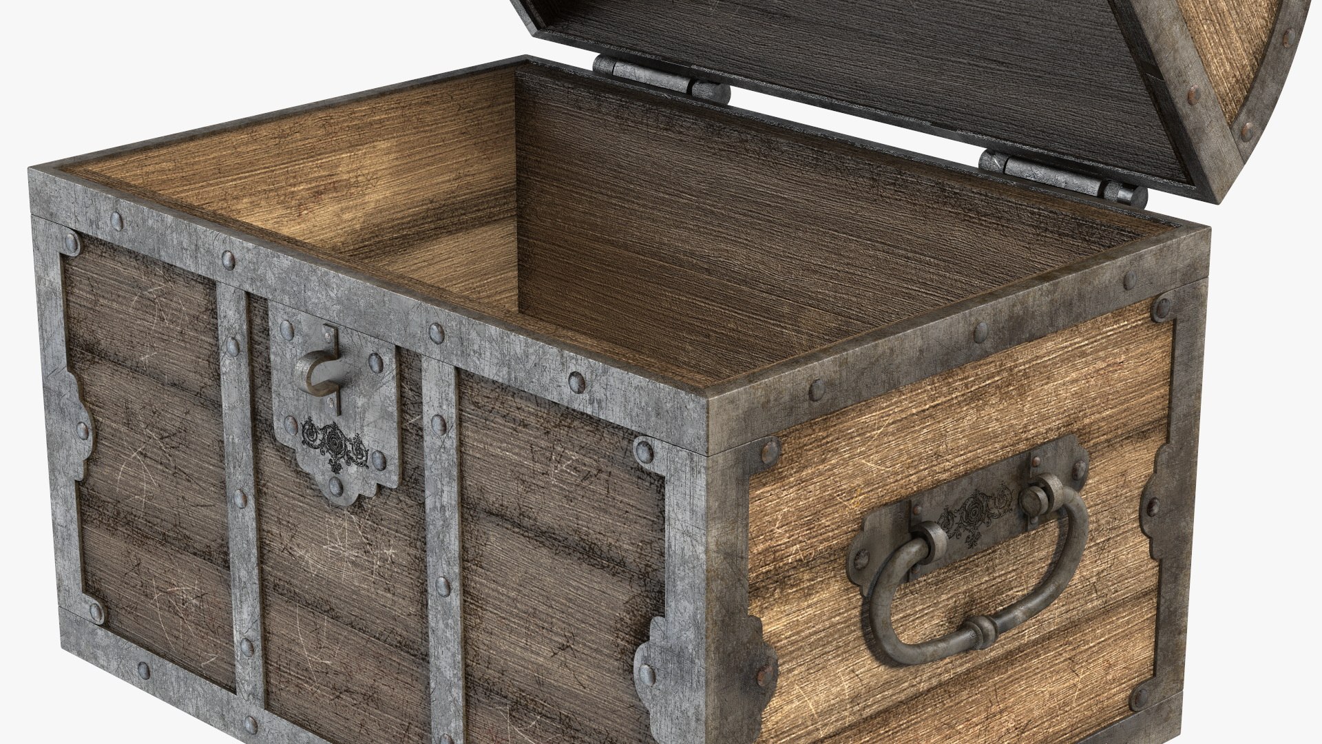 Antique Wooden Chest 3D Model - TurboSquid 2185964