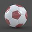 Soccerball SuperHighPoly red