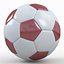 Soccerball SuperHighPoly red
