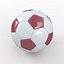 Soccerball SuperHighPoly red