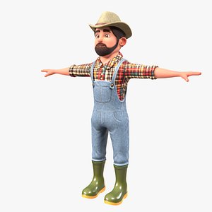 Cartoon Farmer V2 model