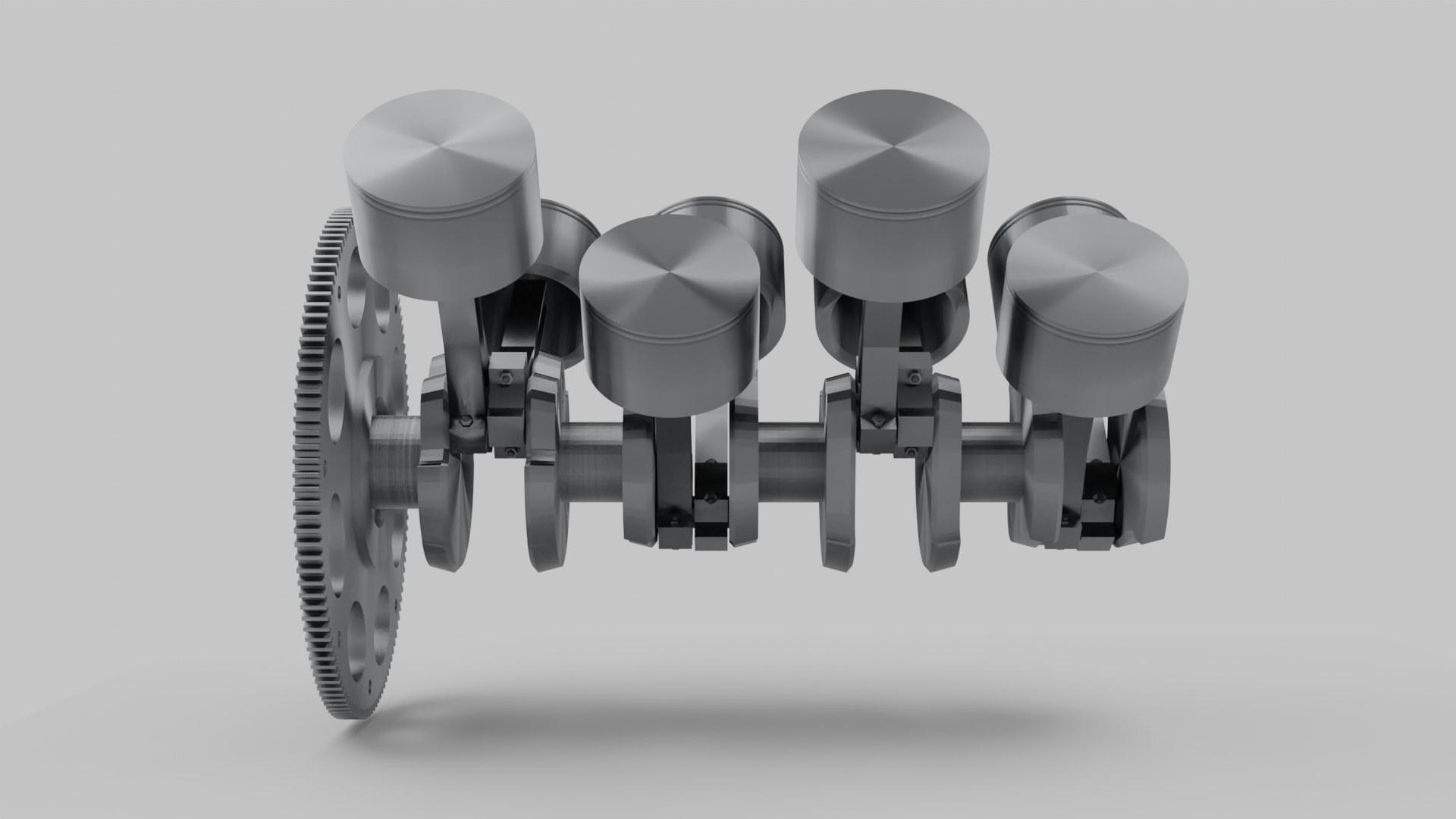 3D Animated V6 Engine Pistons - TurboSquid 1731470