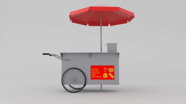 modelo 3d Food Cart - TurboSquid 2078281