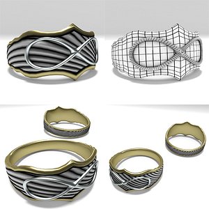 3D model infinity ring