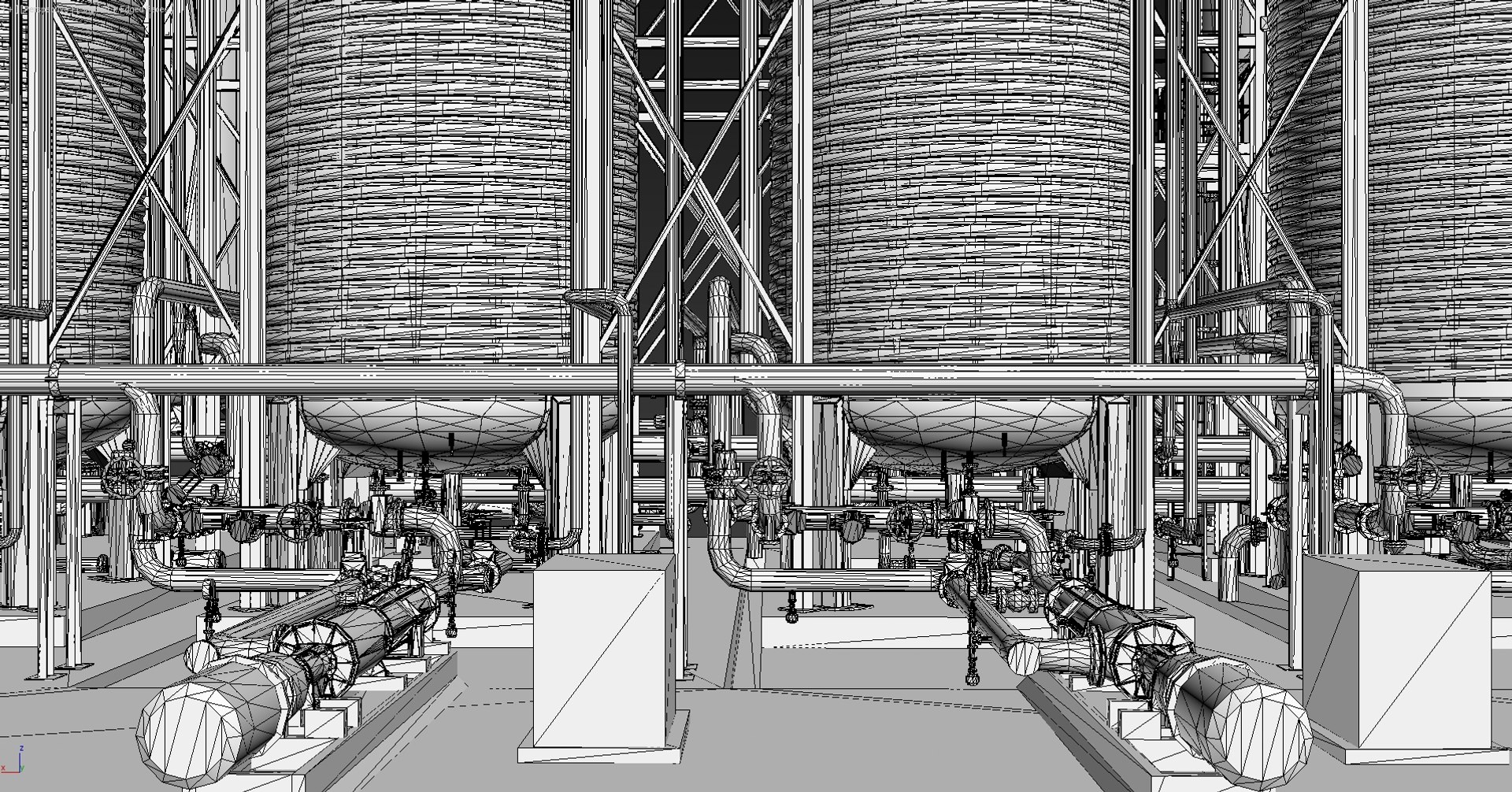 pasteurizer tanks 3d max https://p.turbosquid.com/ts-thumb/DT/G0BuhE/ZvNdfyIP/wire2/jpg/1354549776/1920x1080/fit_q87/66e9cc6623c326496059842000392cccd8b547e8/wire2.jpg