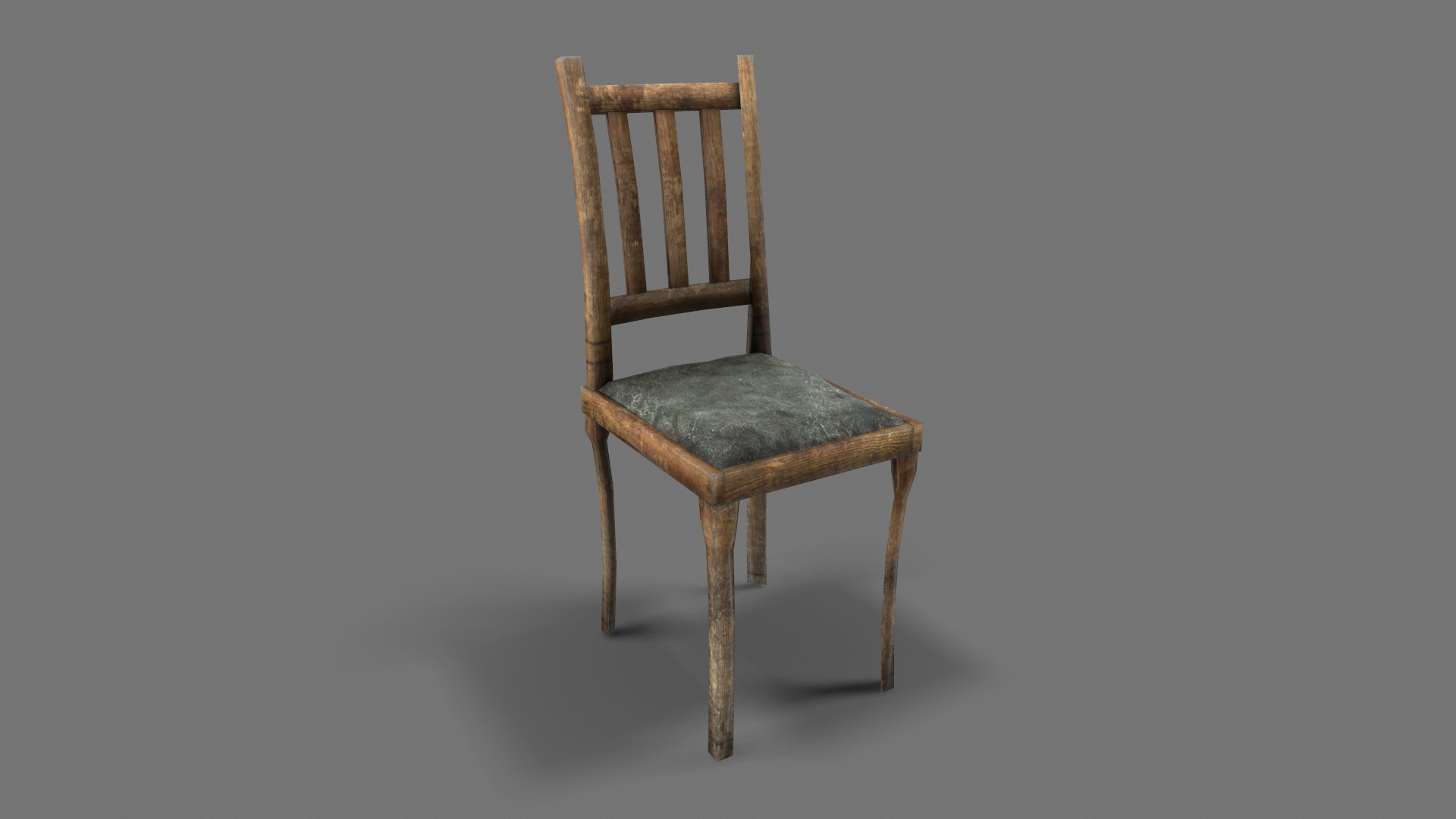 Old wood chair 3D model - TurboSquid 1478765