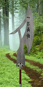 3d rune axe model