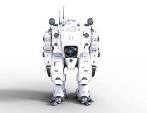 Sci-Fi Heavy Mech Z1 Fully Rigged AAA Dynamic Robot 3D model