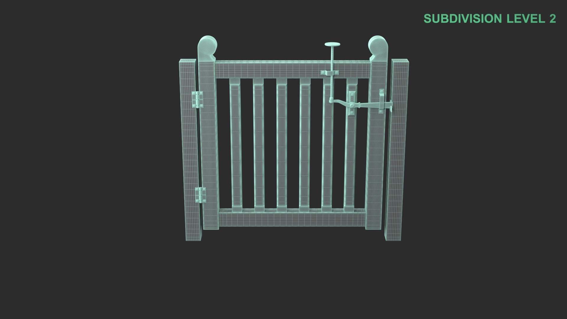 3D Wooden Gate https://p.turbosquid.com/ts-thumb/DT/YFQ8Nr/sD/wireframe_0002/jpg/1738415768/1920x1080/fit_q87/4a61e2736a1d6591a3ac5a440141080bc2c447ac/wireframe_0002.jpg