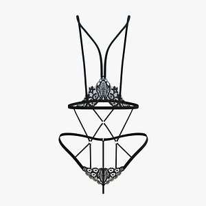 Sexy Lingerie SS32 3D model