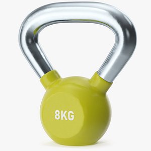 Fitness Vinyl Coated Kettlebell Weight 8kg