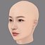 Kim Sae-ron Head - No Hair - Low poly head