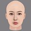 Kim Sae-ron Head - No Hair - Low poly head