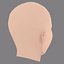Kim Sae-ron Head - No Hair - Low poly head