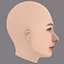Kim Sae-ron Head - No Hair - Low poly head