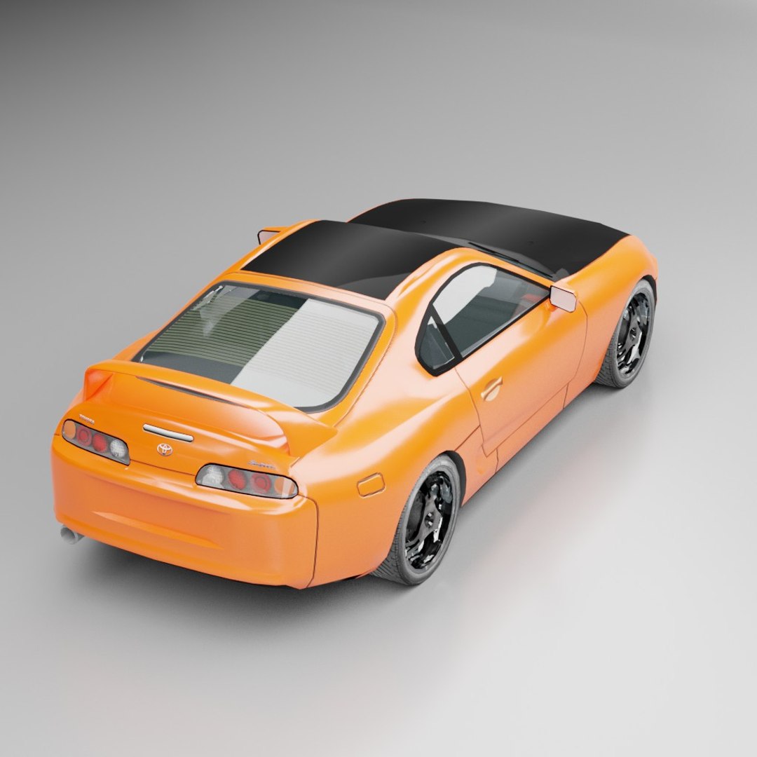 Low-poly Toyota Supra Car Racing 3D Model - TurboSquid 1330187