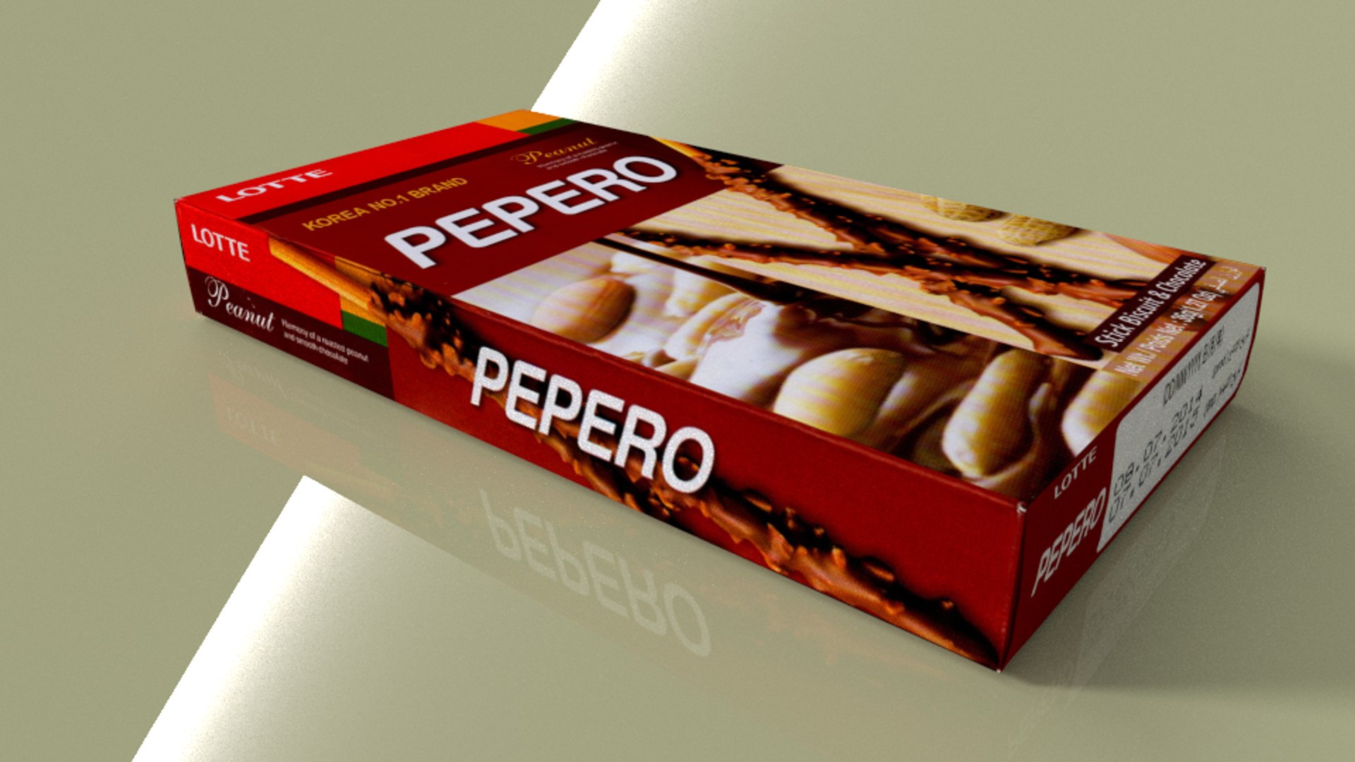3d Lotte Pepero Peanut Model