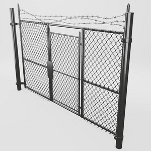 Alleyway Fence 3D model