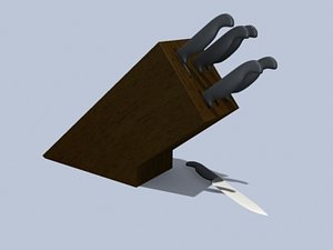 knife stand 3d model