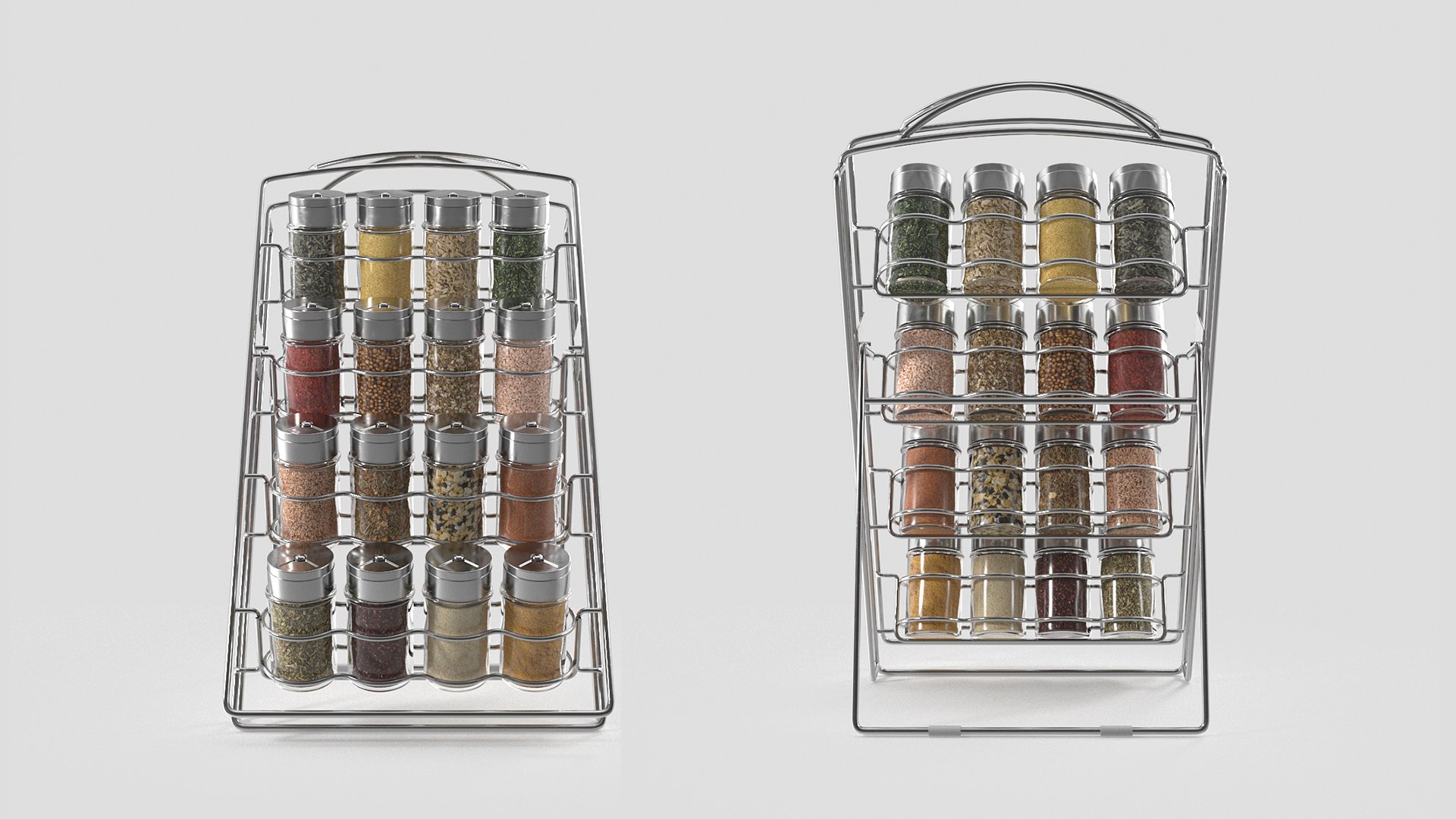 3D Spice Jar Organizer Rack - TurboSquid 2346026