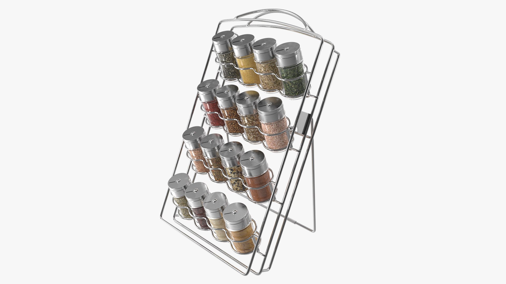 3D Spice Jar Organizer Rack - TurboSquid 2346026