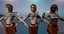 Survivor Girl 1 Gotowa do gry Low-poly 3D