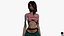 Survivor Girl 1 Gotowa do gry Low-poly 3D