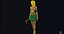Survivor Girl 1 Gotowa do gry Low-poly 3D