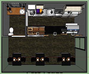 coffee store 3d 3ds