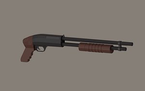 Shotgun Low Poly