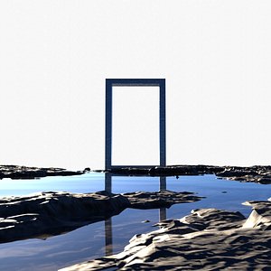 Sci-Fi Monolith Portal - Cinematic Environment Kit 3D model