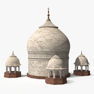 3D Persian Tomb Dome Architecture