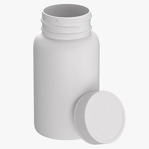 plastic bottle pharma 500ml 3D