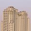 jumeirah beach residence apartment building 3D