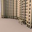 jumeirah beach residence apartment building 3D
