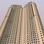 jumeirah beach residence apartment building 3D