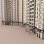 jumeirah beach residence apartment building 3D