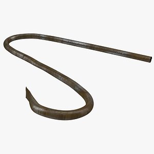 Broken Iron Pipe 8 3D Model