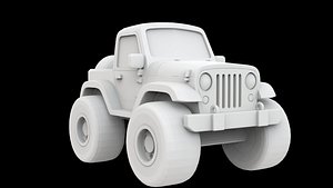 Cartoon Jeep Adventure 3D model