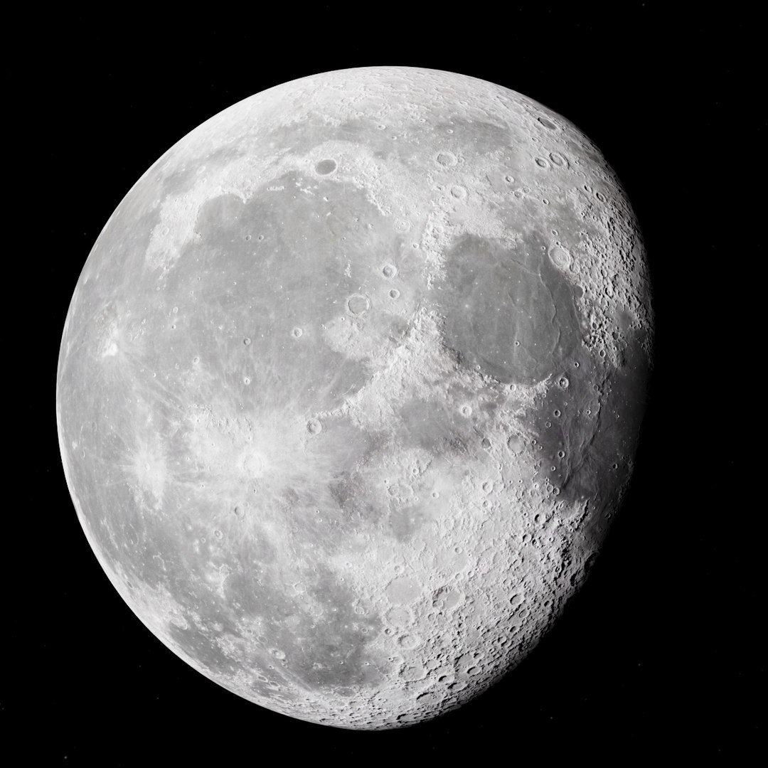 3D Photorealistic Earth Moon Model - TurboSquid 1320233