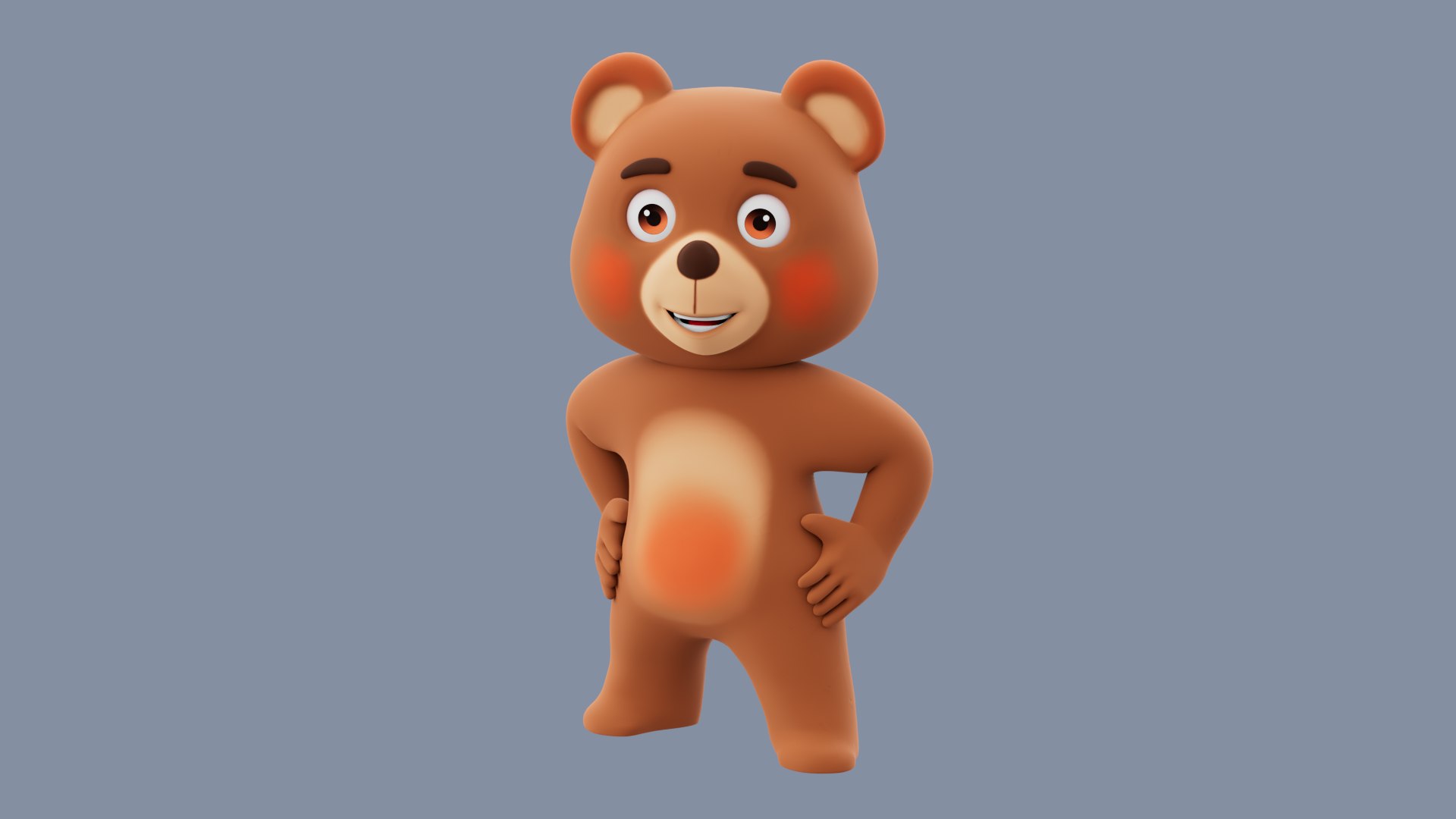 Cartoon Bear Model - TurboSquid 2440836