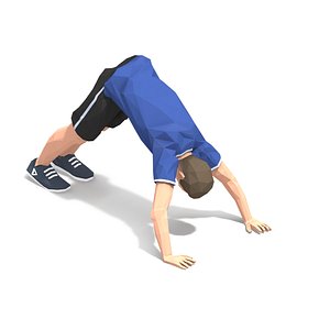 animations exercise man 3D model