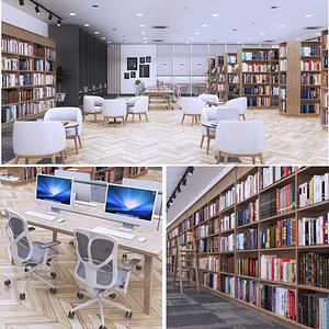 School Library Interior